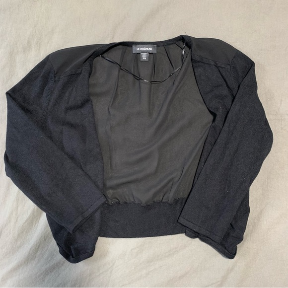 Sheer Cropped Mini cardigan - Picture 1 of 6